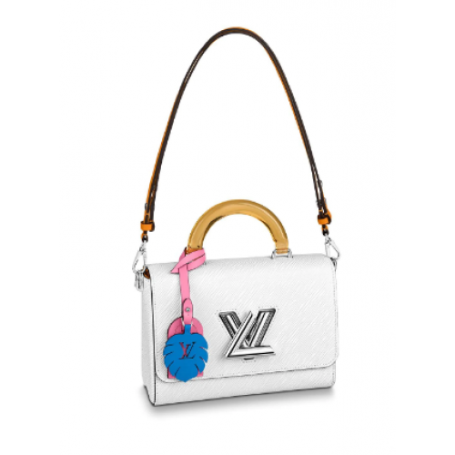 Louis vuitton original TWIST Medium tote bag M56132 white