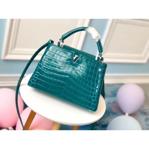 Louis vuitton original crocodile CAPUCINES PM N93163 green