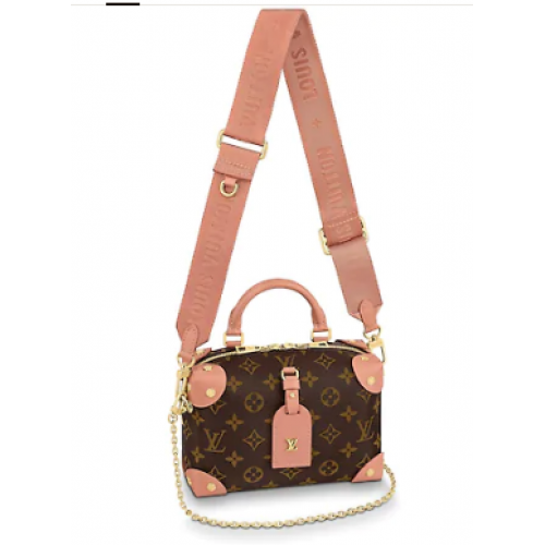 Louis vuitton original leather PETITE MALLE SOUPLE M45531 Peach