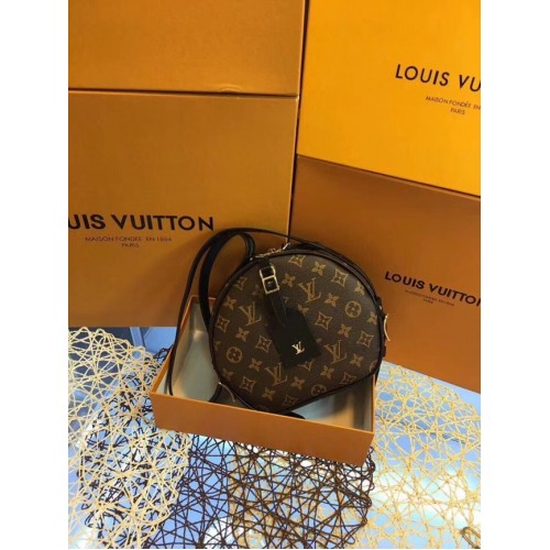 Louis vuitton monogram canvas BOITE CHAPEAU SOUPLE M52294 black