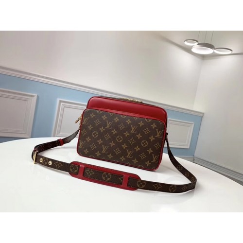 Louis vuitton original monogram canvas Shoulder Bag M51478 red
