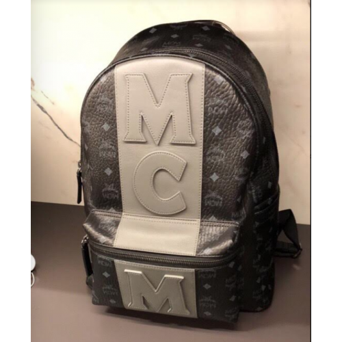 MCM Backpack in black Leather