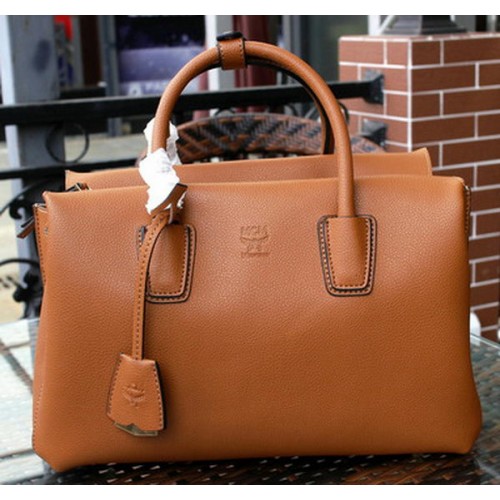 MCM Milla Tote Bag Calfskin Leather MCM1180 Wheat
