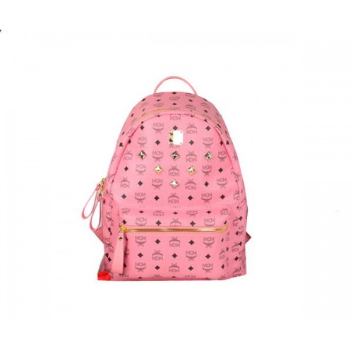 MCM Stark Backpack Jumbo in Calf Leather 8006 Pink