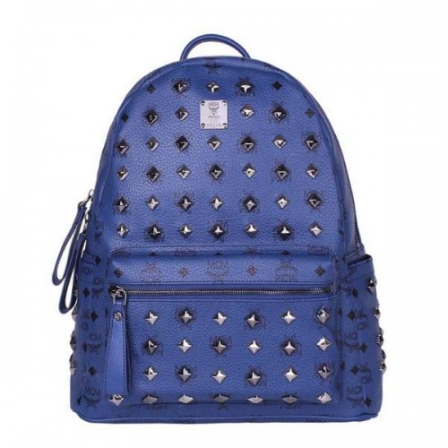MCM Stark Studded Medium Backpack MC2089 Royal