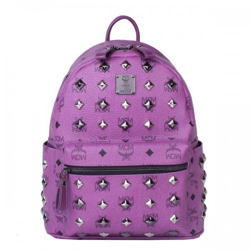 MCM Stark Studded Small Backpack MC2089S Purple
