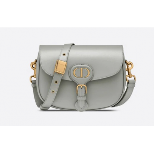 MEDIUM DIOR BOBBY BAG Box Calfskin M9319 grey