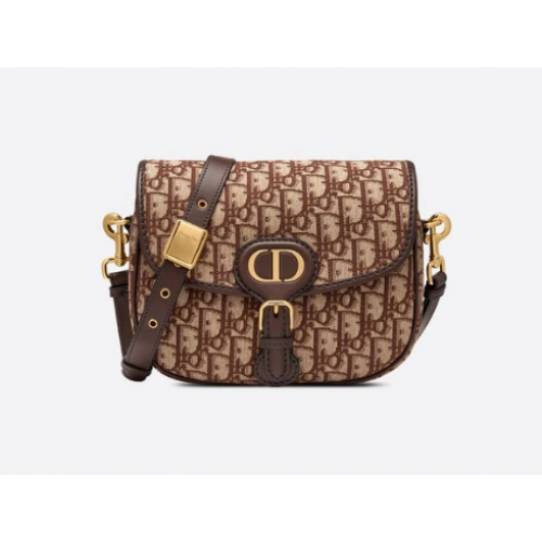 MEDIUM DIOR BOBBY BAG Brown Dior Oblique Jacquard M9319U