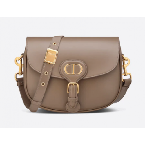 MEDIUM DIOR BOBBY BAG Warm Taupe Box Calfskin M9319U