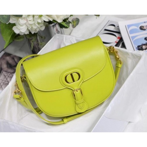 MEDIUM DIOR BOBBY BAG Warm Taupe Box Calfskin M9319U Lemon