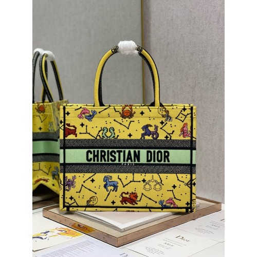 MEDIUM DIOR BOOK TOTE Embroidery M1296ZRUV-5