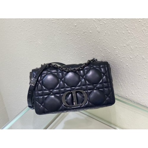 MEDIUM DIOR CARO BAG Gradient Cannage Lambskin M9242WN black