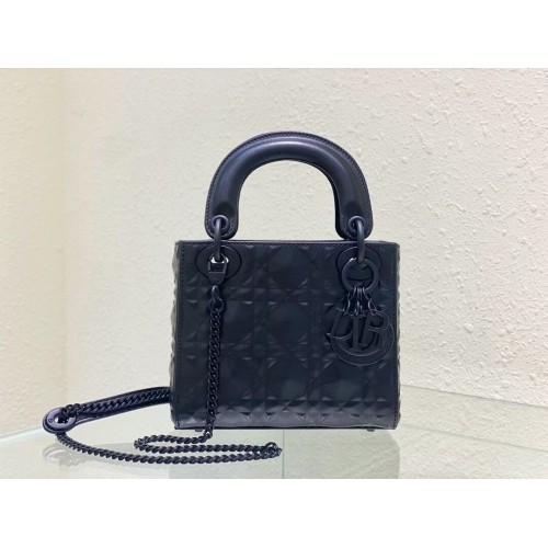 MINI LADY DIOR BAG Cannage Calfskin C2815 black