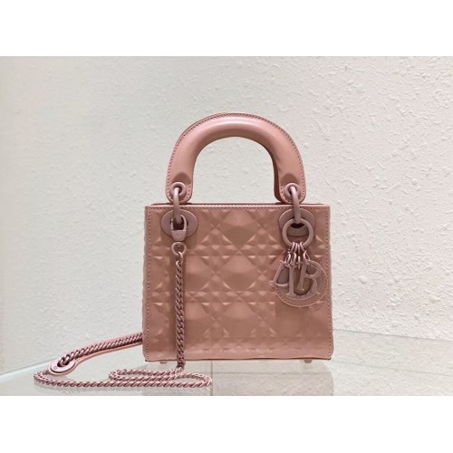 MINI LADY DIOR BAG Cannage Calfskin C2815 pink