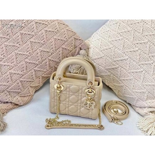 MINI LADY DIOR BAG Cannage Lambskin M0505OC Beige