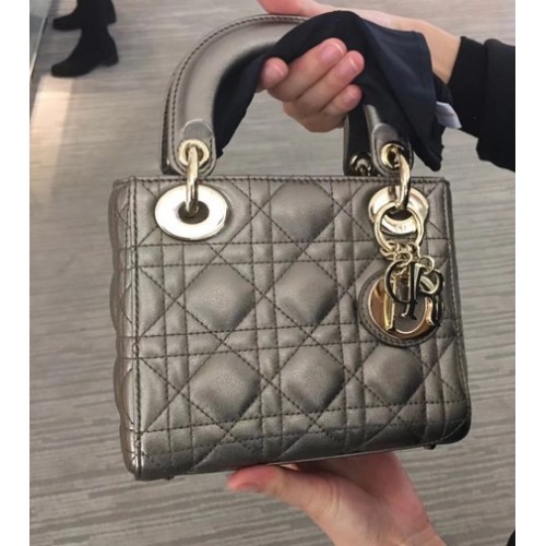 MINI LADY DIOR-TAS VAN LAMSLEER CAL44500 Silver gray
