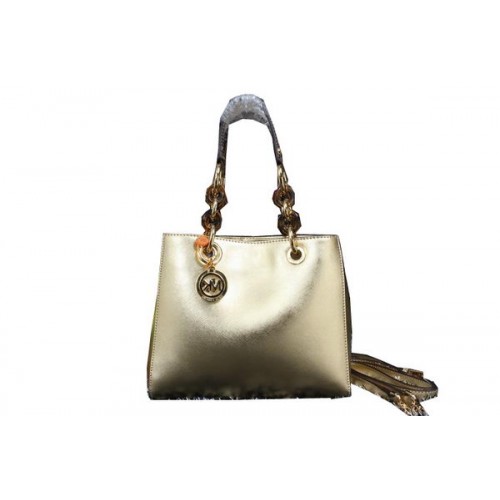 Michael Kors Jet Set Travel Bag Iridescent Leather MK9008 Gold