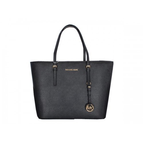 Michael Kors Jet Set Travel Tote Bag MK8703 Black
