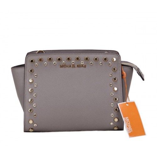 Michael Kors MK1879 Grey Mini Selma Messenger Bag