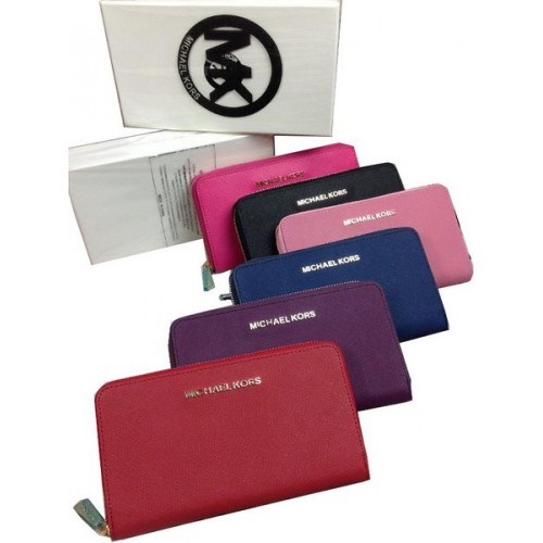 Michael Kors MK3011 Saffiano Leather Zippy Wallet