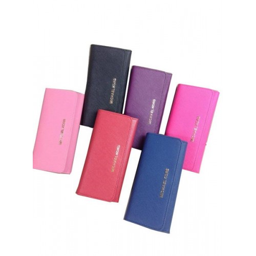 Michael Kors MK3012 Saffiano Leather Flap Wallet