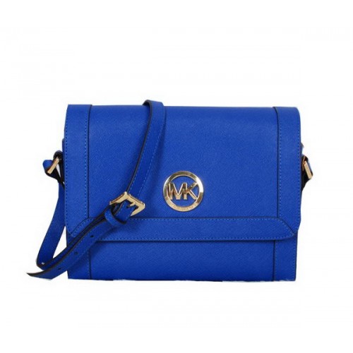 Michael Kors Messenger Bag Saffiano Leather MK8702 Blue