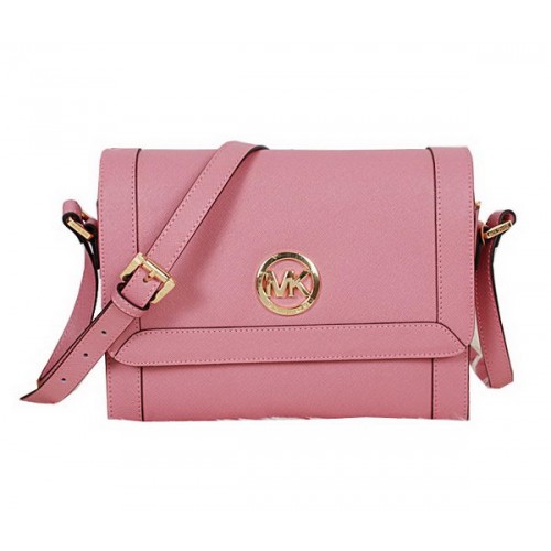 Michael Kors Messenger Bag Saffiano Leather MK8702 Pink