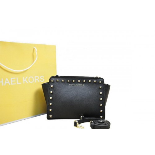 Michael Kors Mini Selma Messenger Bag MK1888 Black