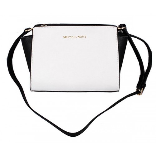 Michael Kors Mini Selma Messenger Bag MK8710 Black&White