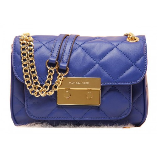 Michael Kors Original Leather Clutch Bag MK0819 Blue