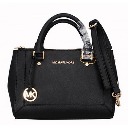 Michael Kors Selma Small Saffiano Leather Tote Bag MK8705 Black