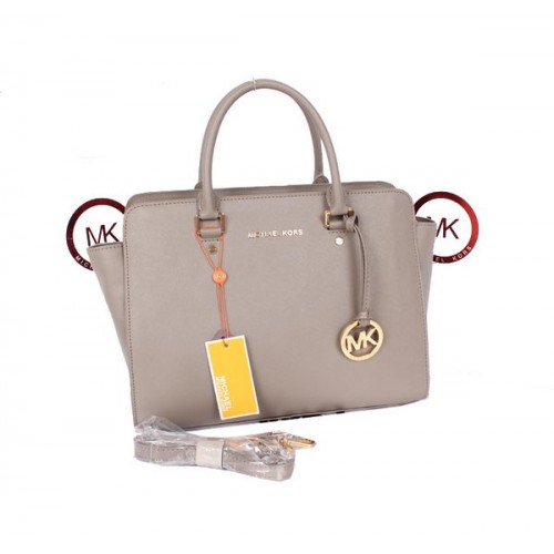 Michael Kors Selma Top-Zip Satchel Bag MK115 Gray