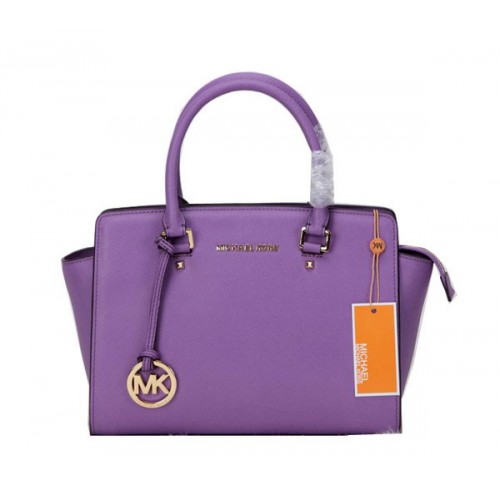 Michael Kors Selma Top-Zip Satchel Bag MK1867 Lavender