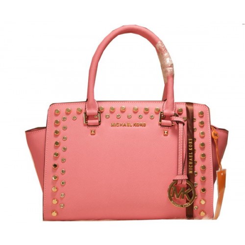 Michael Kors Selma Top-Zip Satchel Bag MK1887 Pink