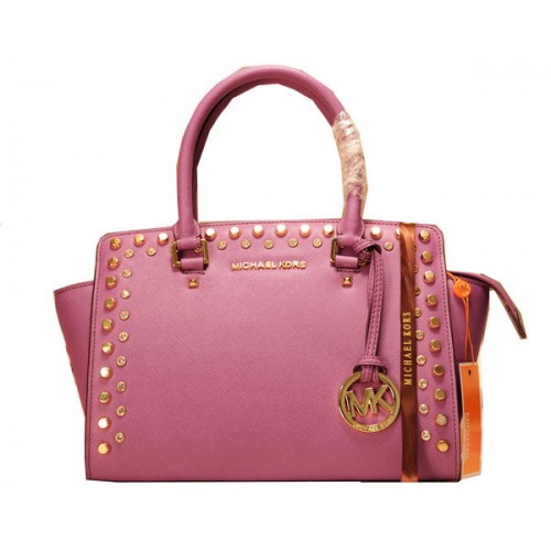 Michael Kors Selma Top-Zip Satchel Bag MK1887 Purple