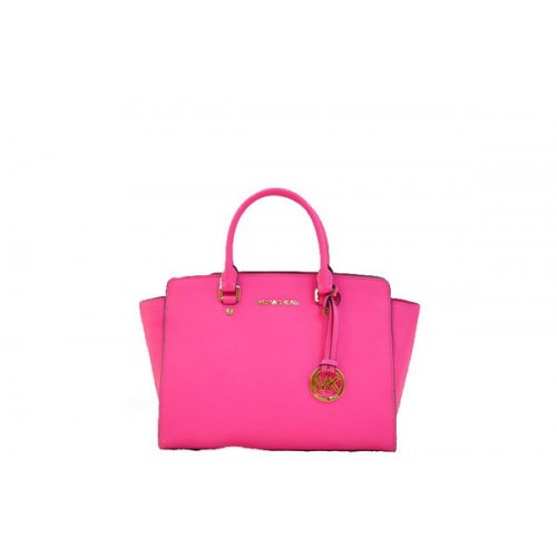 Michael Kors Selma Top-Zip Satchel Bag MK1990 Rose