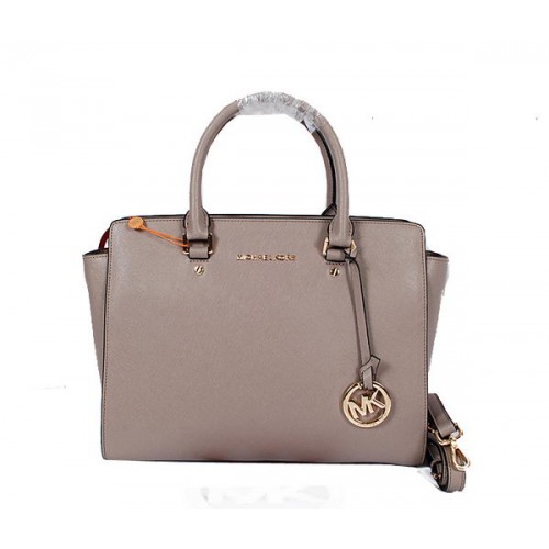 Michael Kors Selma Top-Zip Satchel Bag MK8700 Grey