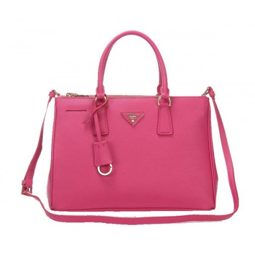 Prada BN2274 Peach Saffiano Calfskin Leather Tote Bag