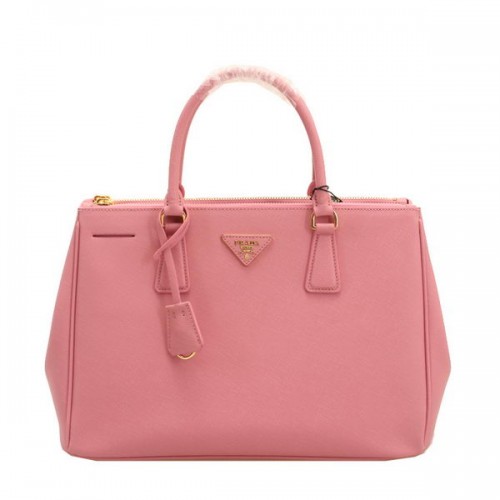 Prada BN2274 Pink Saffiano Leather 33CM Tote Bag