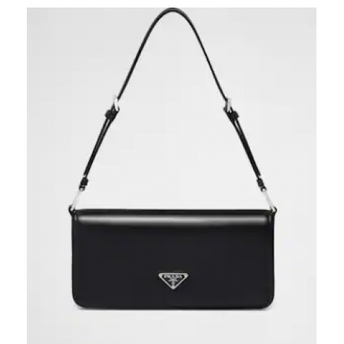 Prada Brushed leather Femme bag 1BD323 black