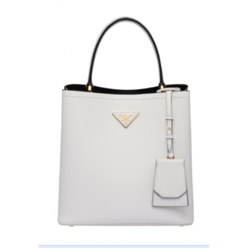 Prada Double Saffiano leather bag 1BA212 white