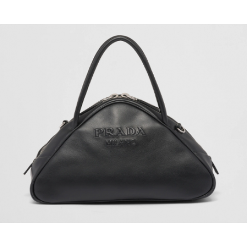 Prada Leather Triangle bag 1BB082 black
