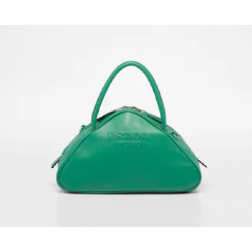 Prada Leather Triangle bag 1BB082 green