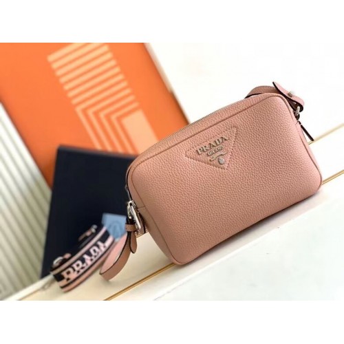 Prada Leather bag with shoulder strap 1DB820 pink