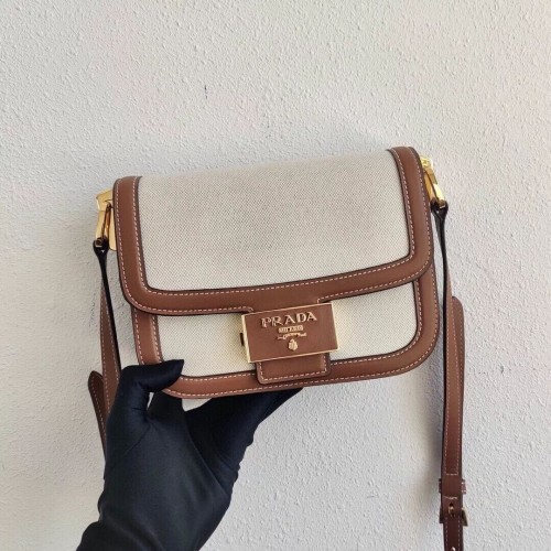 Prada Nappa Leather shoulder bag 1AD257 brown