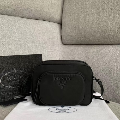 Prada Nylon Shoulder Bag 81199 black