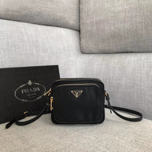 Prada Nylon Shoulder Bag 82022 black
