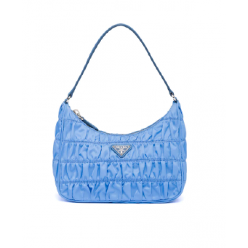 Prada Nylon and Saffiano leather mini bag 1NE204 blue