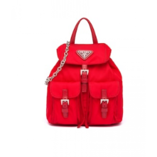 Prada Nylon mini backpack 1BH029 red