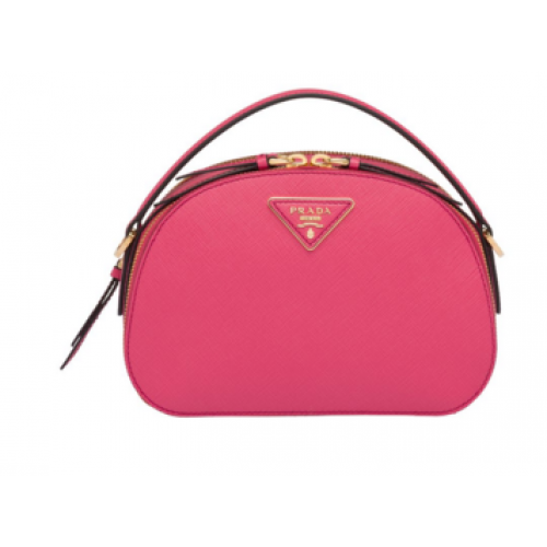 Prada Odette Saffiano leather bag 1BH123 rose